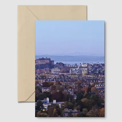 Edinburgh Castle Skyline Autumn Dusk View