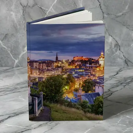 Edinburgh Skyline Dusk Calton Hill Scotland