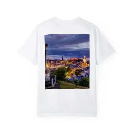Edinburgh Skyline Dusk Calton Hill Scotland