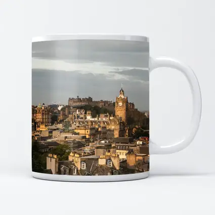 Edinburgh Castle Skyline Scotland Cityscape View