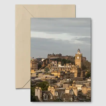 Edinburgh Castle Skyline Scotland Cityscape View