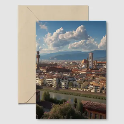 Florence Italy Skyline Cathedral Dome View