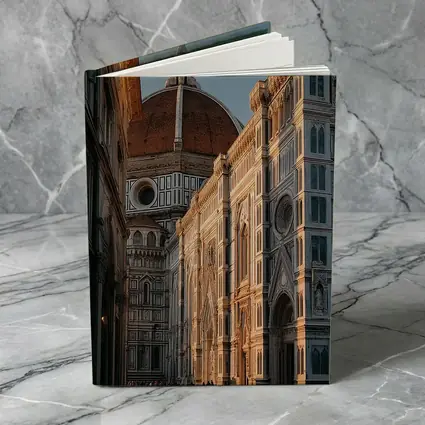 Florence Cathedral Dome Golden Hour Street