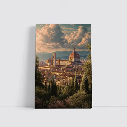 Florence Cathedral Dome Tuscany Skyline View