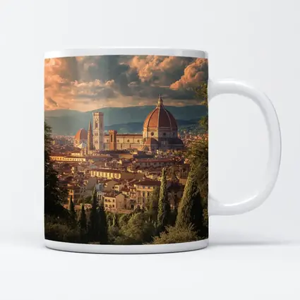 Florence Cathedral Dome Tuscany Skyline View