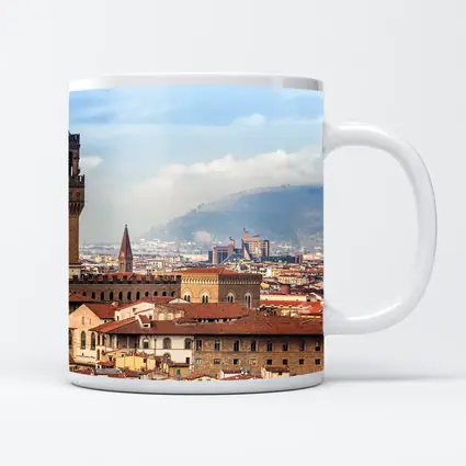 Palazzo Vecchio Tower Florence Italy Skyline