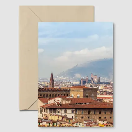 Palazzo Vecchio Tower Florence Italy Skyline