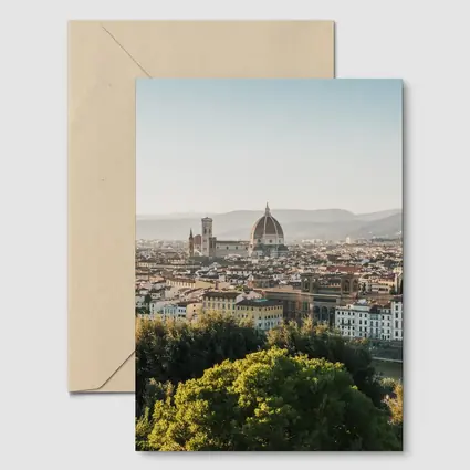 Florence Skyline Cathedral Dome Italy View