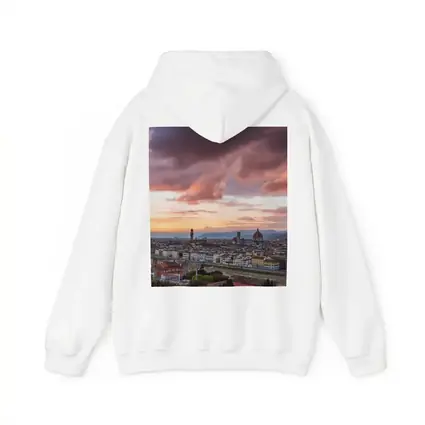 Florence Italy Skyline Sunset Dramatic Sky