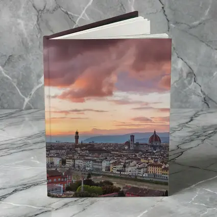 Florence Italy Skyline Sunset Dramatic Sky