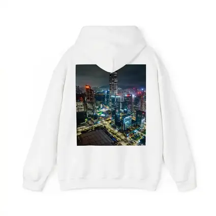 Shenzhen City Skyline Aerial Night View