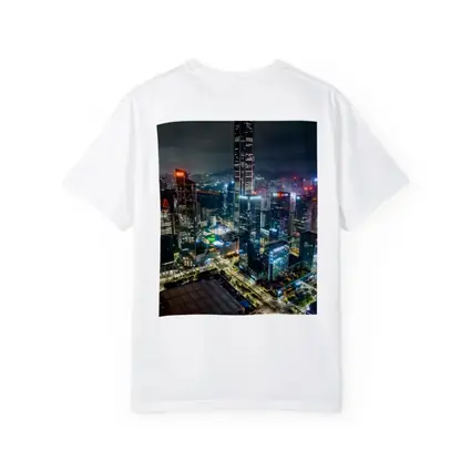 Shenzhen City Skyline Aerial Night View