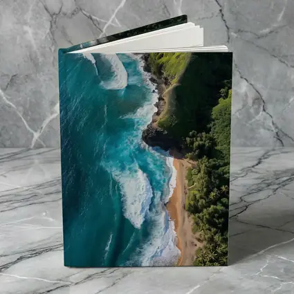 Aerial Tropical Beach Coastline Turquoise Ocean Waves
