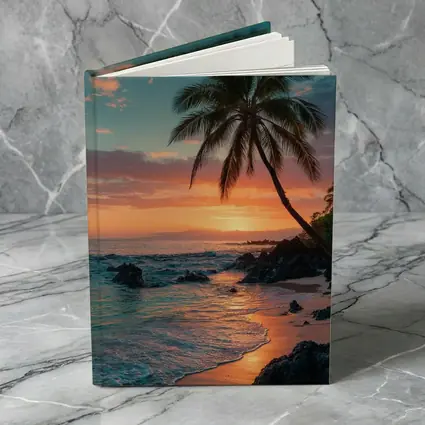 Tropical Beach Sunset Palm Tree Coastal