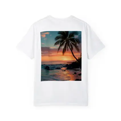 Tropical Beach Sunset Palm Tree Coastal