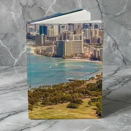 Waikiki Beach Honolulu Aerial City View