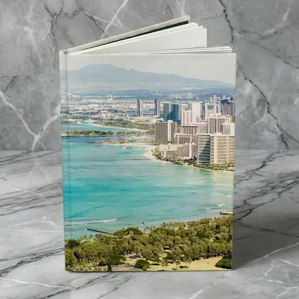 Waikiki Beach Honolulu Skyline Aerial View
