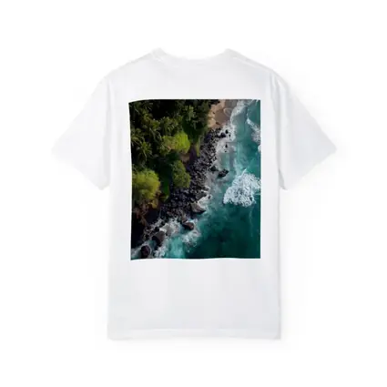 Aerial Tropical Coastline Rocky Shore Ocean