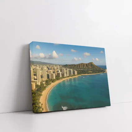 Waikiki Beach Diamond Head Aerial View