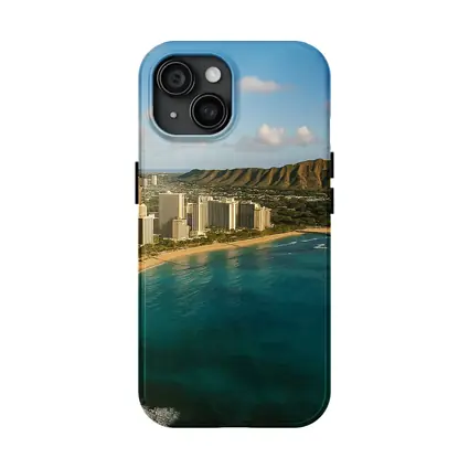 Waikiki Beach Diamond Head Aerial View