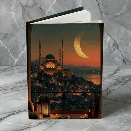 Istanbul Mosque Crescent Moon Night Sky