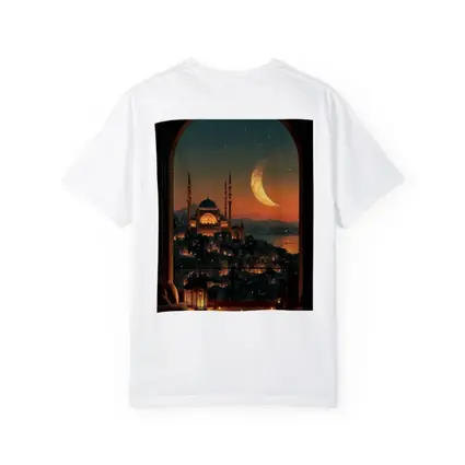 Istanbul Mosque Crescent Moon Night Sky