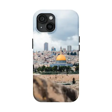 Dome of the Rock Jerusalem City Skyline