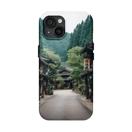 Old Japanese Village Street Mountain Forest