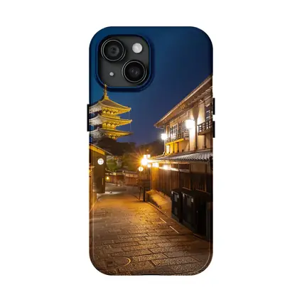 Kyoto Night Street Yasaka Pagoda Japan