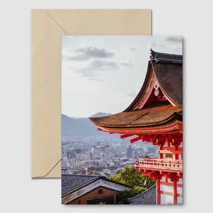 Kiyomizu Temple Gate Kyoto City View