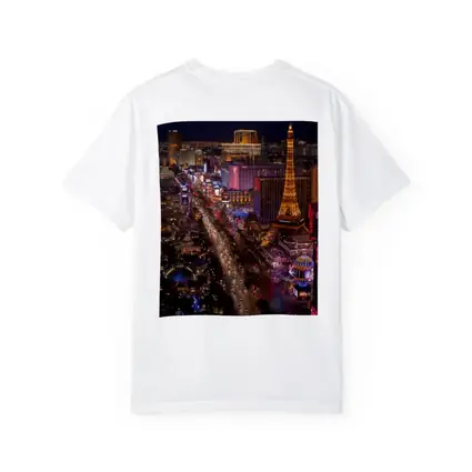 Las Vegas Strip Aerial Night City View