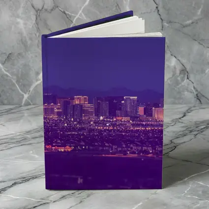 Las Vegas Strip Skyline Purple Night View