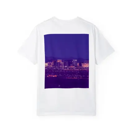 Las Vegas Strip Skyline Purple Night View