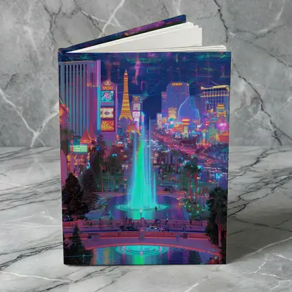 Las Vegas Strip Neon Cyberpunk Night Fantasy