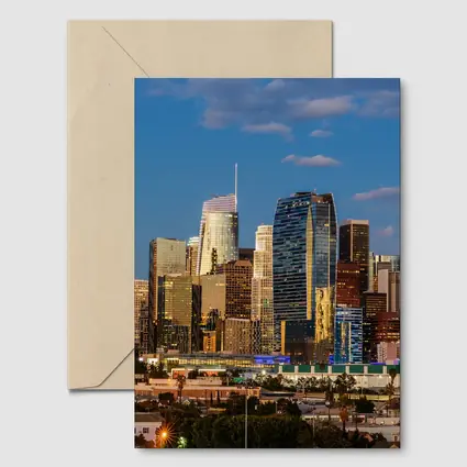 Los Angeles Downtown Skyline at Dusk