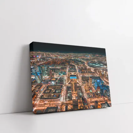 Astana Kazakhstan City Aerial Night View