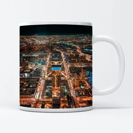 Astana Kazakhstan City Aerial Night View