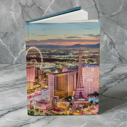 Las Vegas Strip Aerial Skyline At Dusk