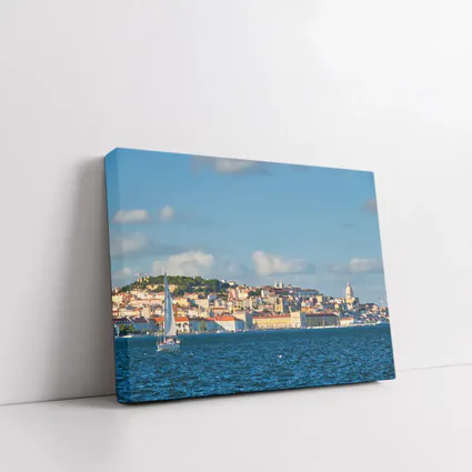 Lisbon Skyline View From Tagus River