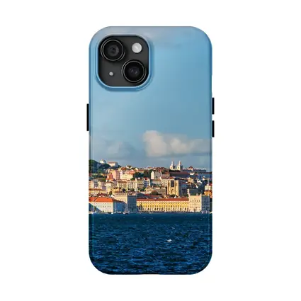 Lisbon Skyline View From Tagus River