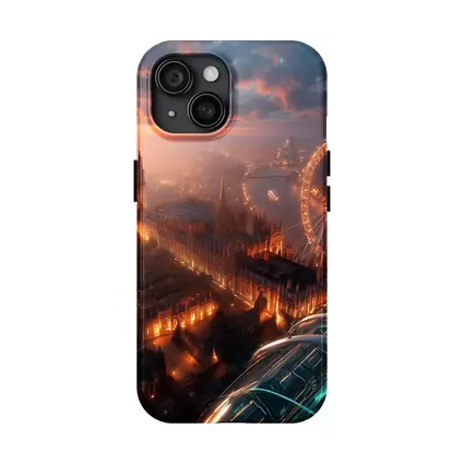 London Big Ben Aerial Sunset Cityscape View