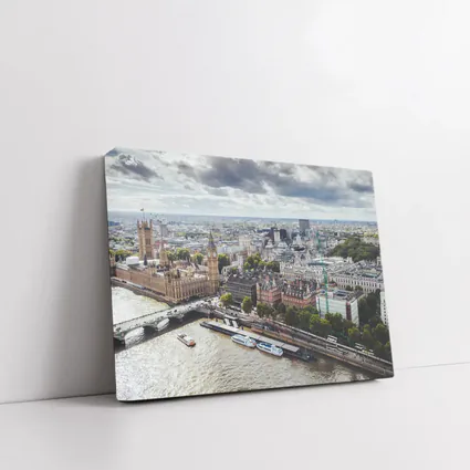 London Westminster Thames River Aerial View
