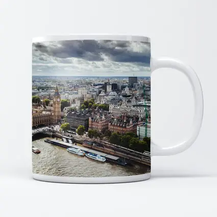 London Westminster Thames River Aerial View