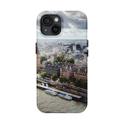 London Westminster Thames River Aerial View