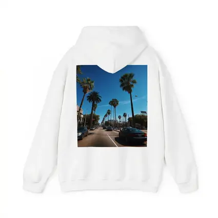 Los Angeles Palm Tree Boulevard Blue Sky