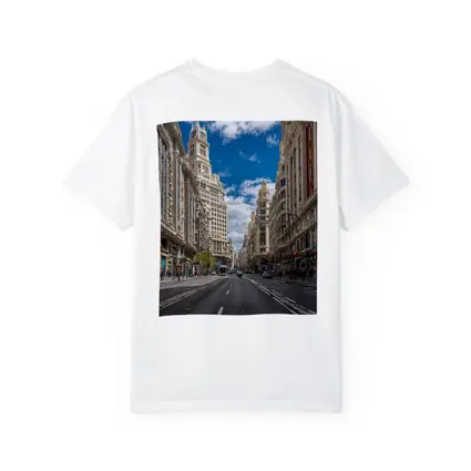 Gran Via Madrid Street Blue Sky