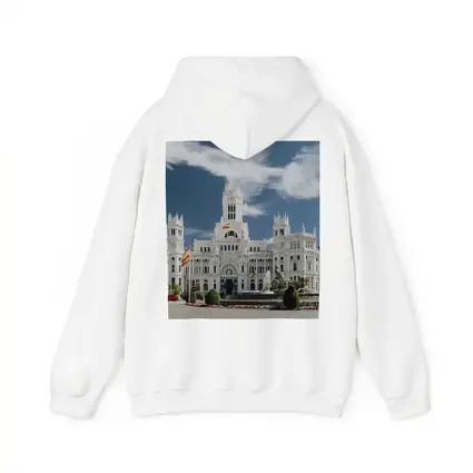 Cibeles Palace Madrid Spain Blue Sky