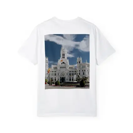 Cibeles Palace Madrid Spain Blue Sky