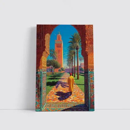 Koutoubia Mosque Marrakech Moroccan Arch Art