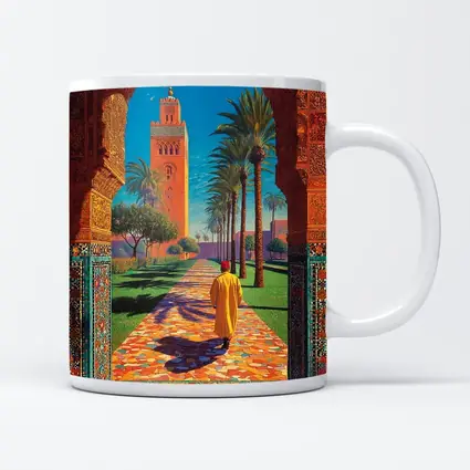 Koutoubia Mosque Marrakech Moroccan Arch Art